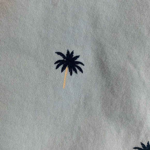 Men’s Free Planet Blue Palm Tree Shorts - Picture 4 of 4